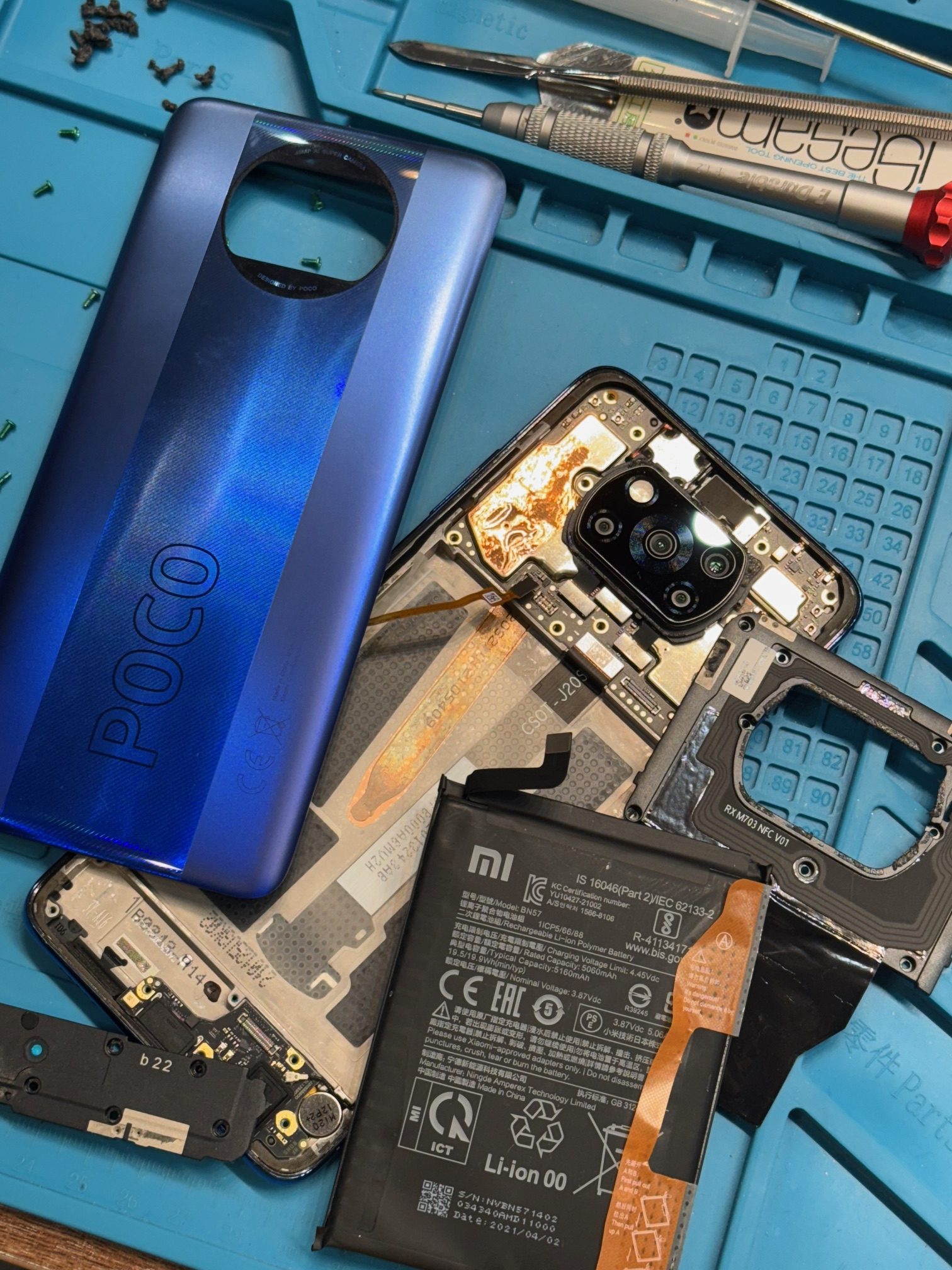 赤池店】Xiaomi Poco X3 Proの膨張バッテリー【豊田市西町からご